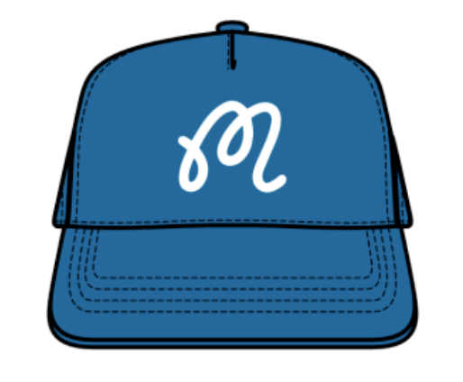 M Chain Stitch Snapback - Imperial Blue