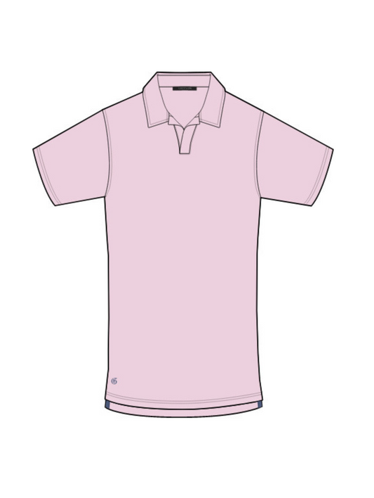 Alpha Slub Johnny Collar Polo - Rosemary