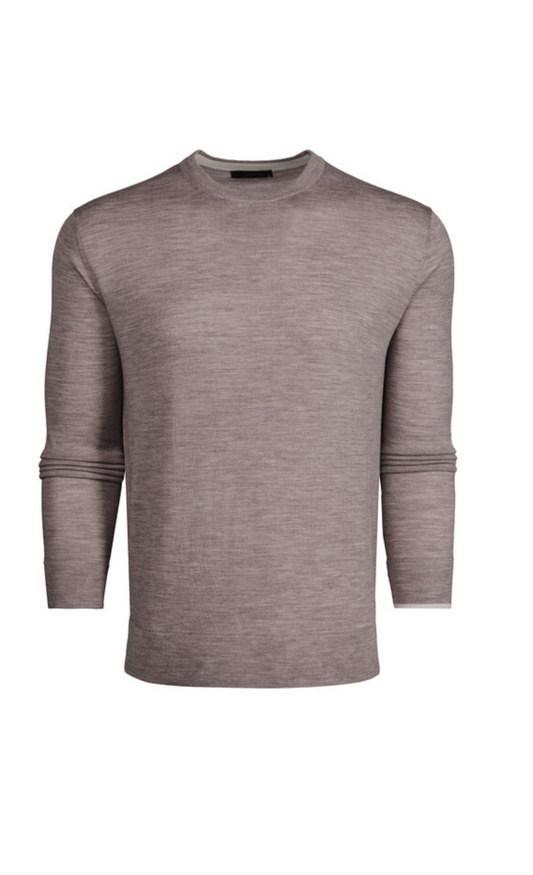 Saratoga Crewneck - Fawn Heather