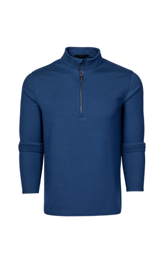 Troy Quarter Zip - Steel