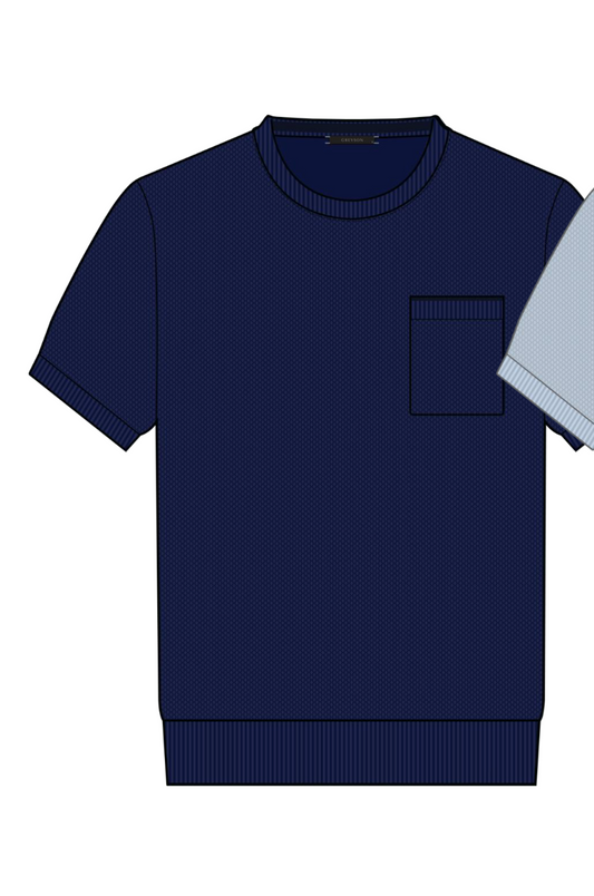 Seneca SS Crewneck Sweater - Maltese Blue