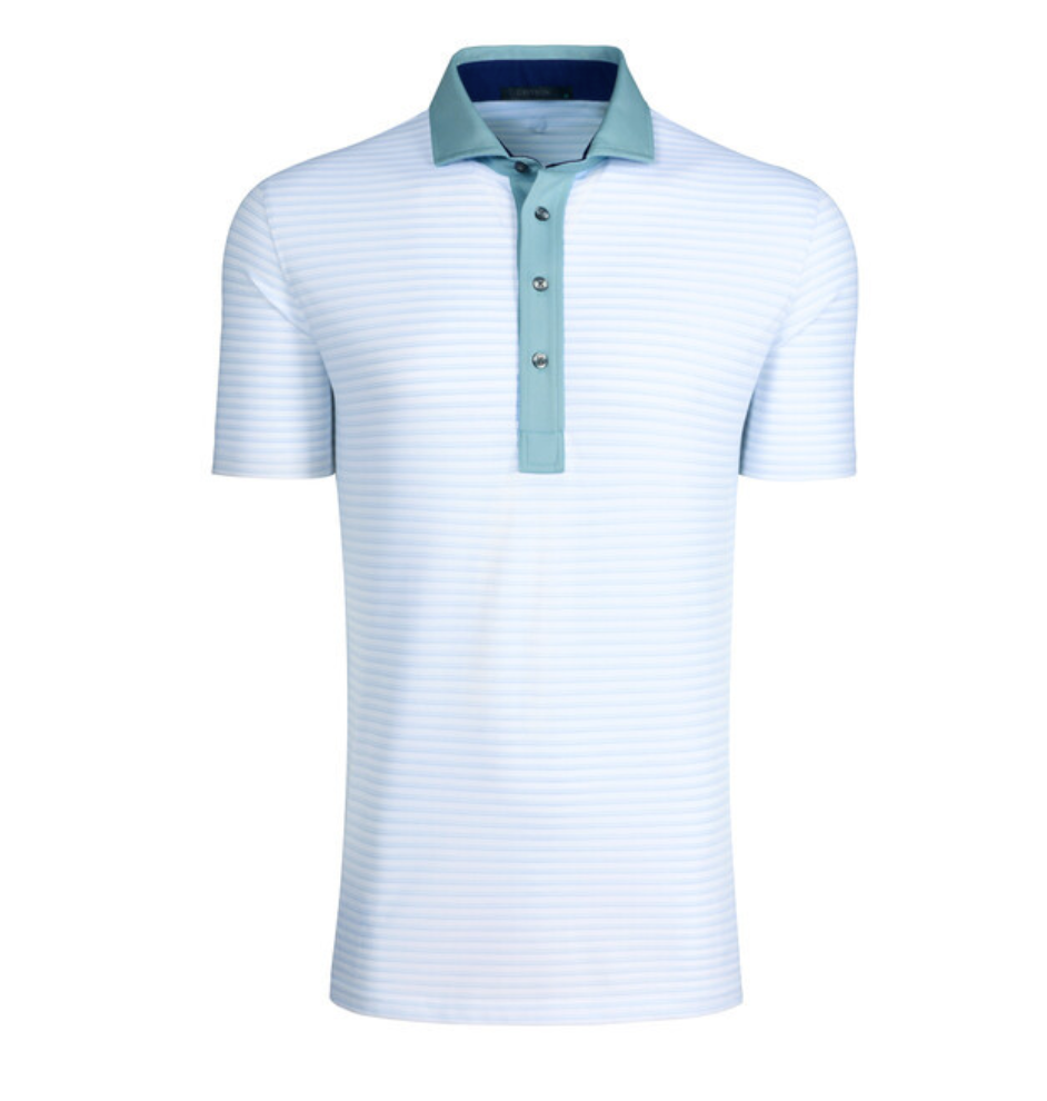 Wolf Yarn Dye Striped Polo - Arctic / Olympus