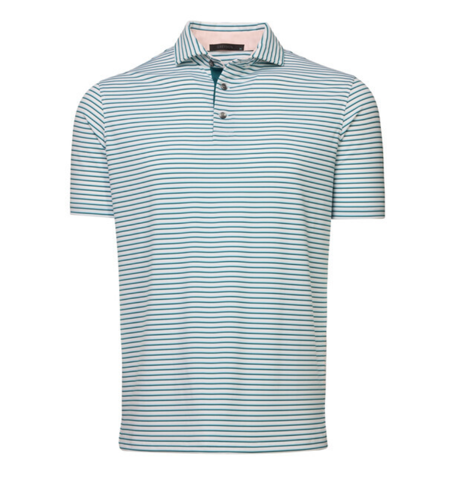 Shoal Striped Polo - Arctic / Wolf Blue / Storm