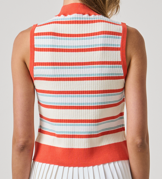 Carly Striped Tank - Seaglass Paradiso Stripe