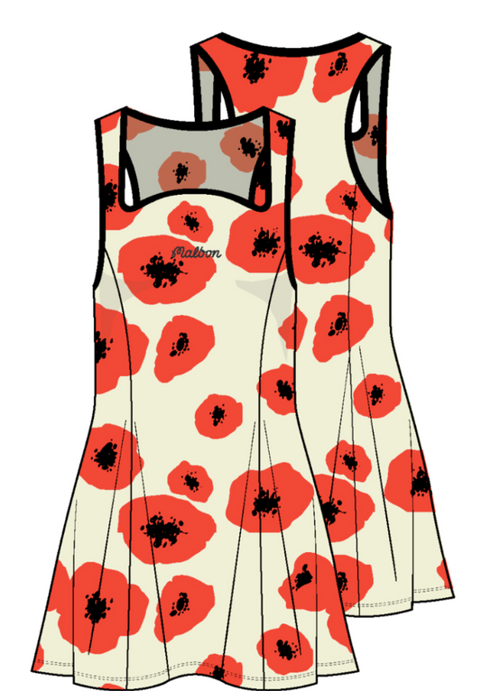 Helen Poppies Dress - Coastal Poppies