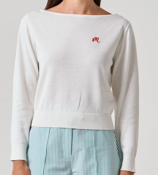 Valerie Sweater - White