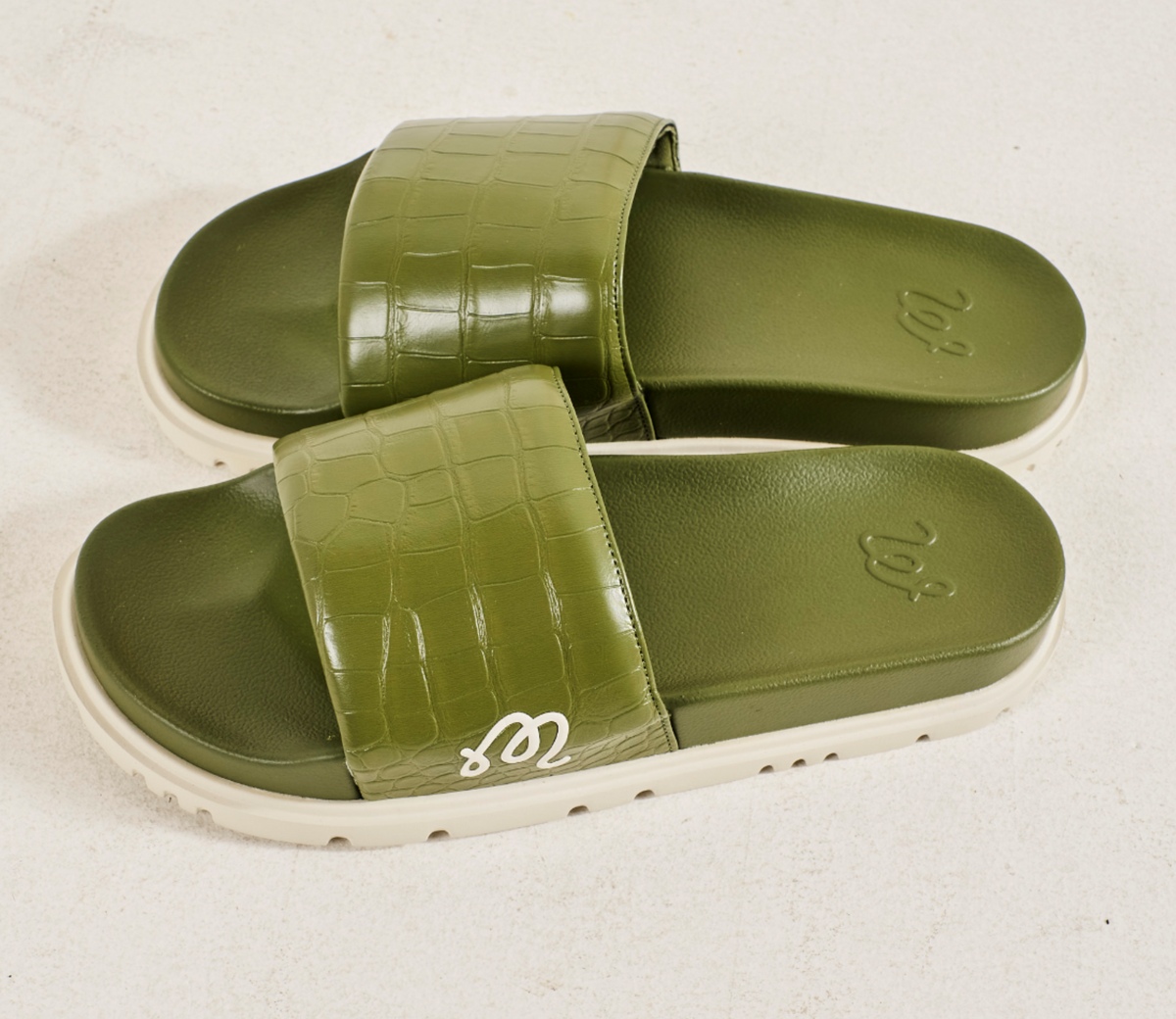 Croc Slide - Olive