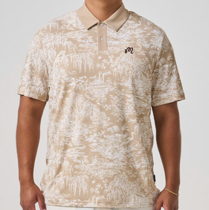 Fairway Toile Polo - Tan Toile