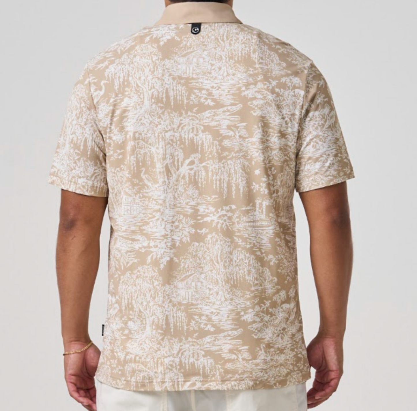 Fairway Toile Polo - Tan Toile