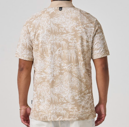 Fairway Toile Polo - Tan Toile