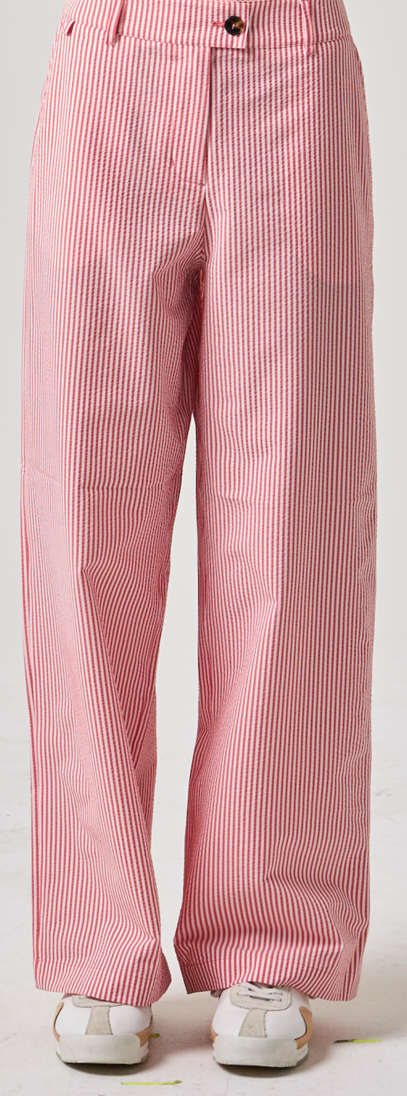 Abigail Marina Pant - Red Seersucker