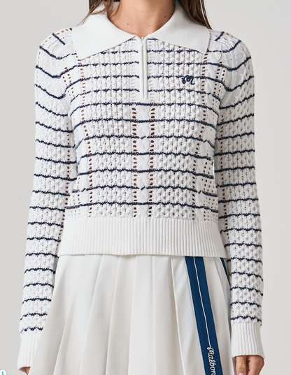 Calypso Sweater - Dark Sea Marina Stripe