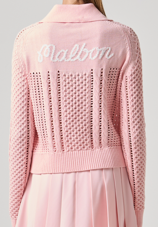 Calypso Sweater - Strawberry Cream Marina Stripe