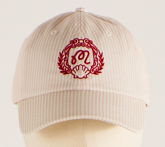 Marina Dad Hat - Star White / Strawberry Cream Stripe