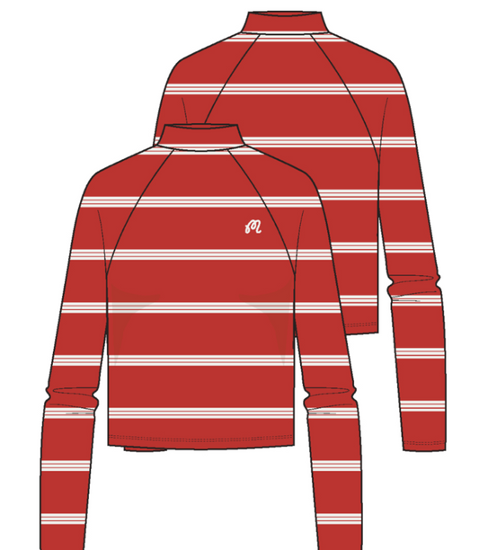 Martha Long Sleeve - Aura Orange Sail Stripe