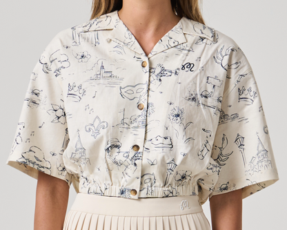 Crystal Promenade Shirt - Antique White Promenade