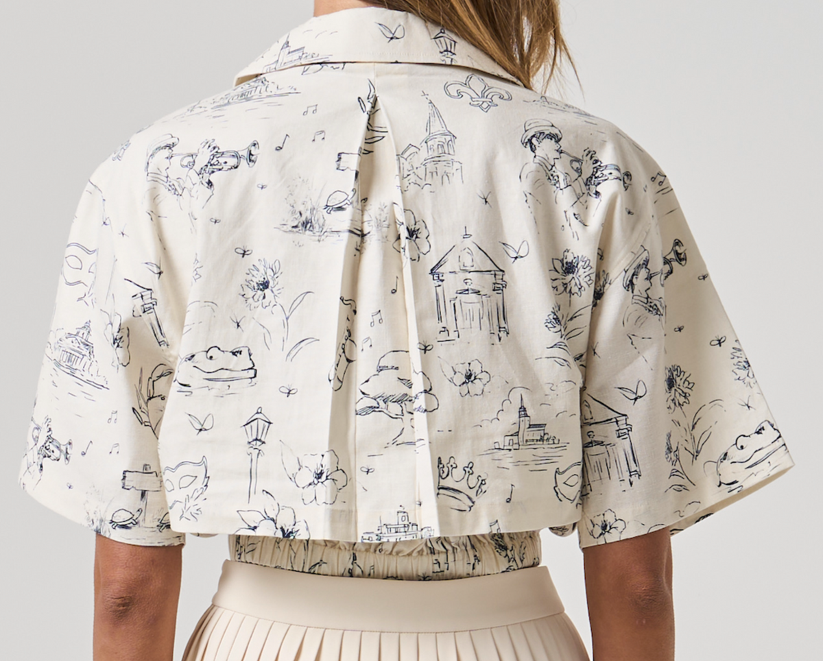 Crystal Promenade Shirt - Antique White Promenade