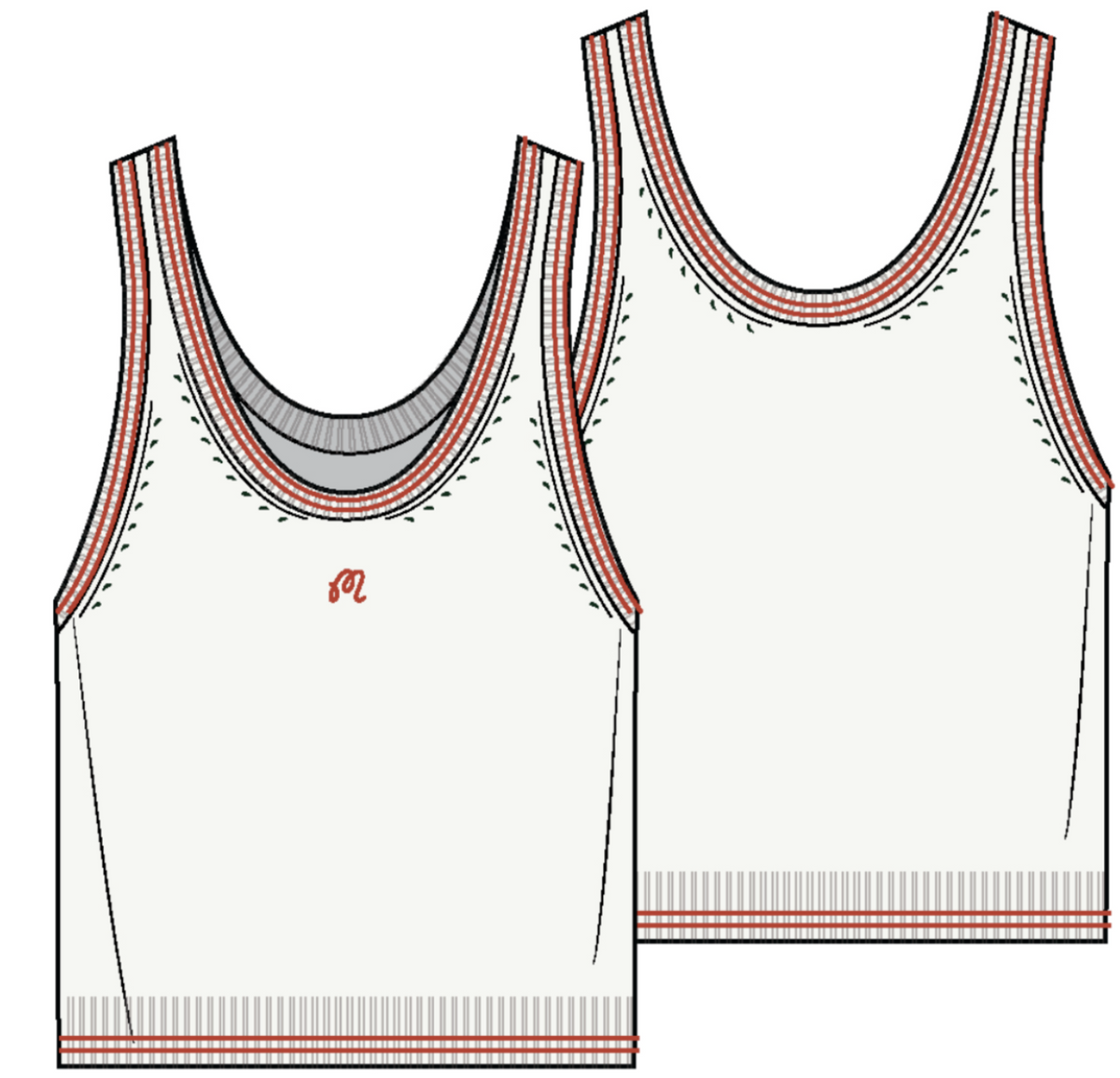 Evangeline Tank - White
