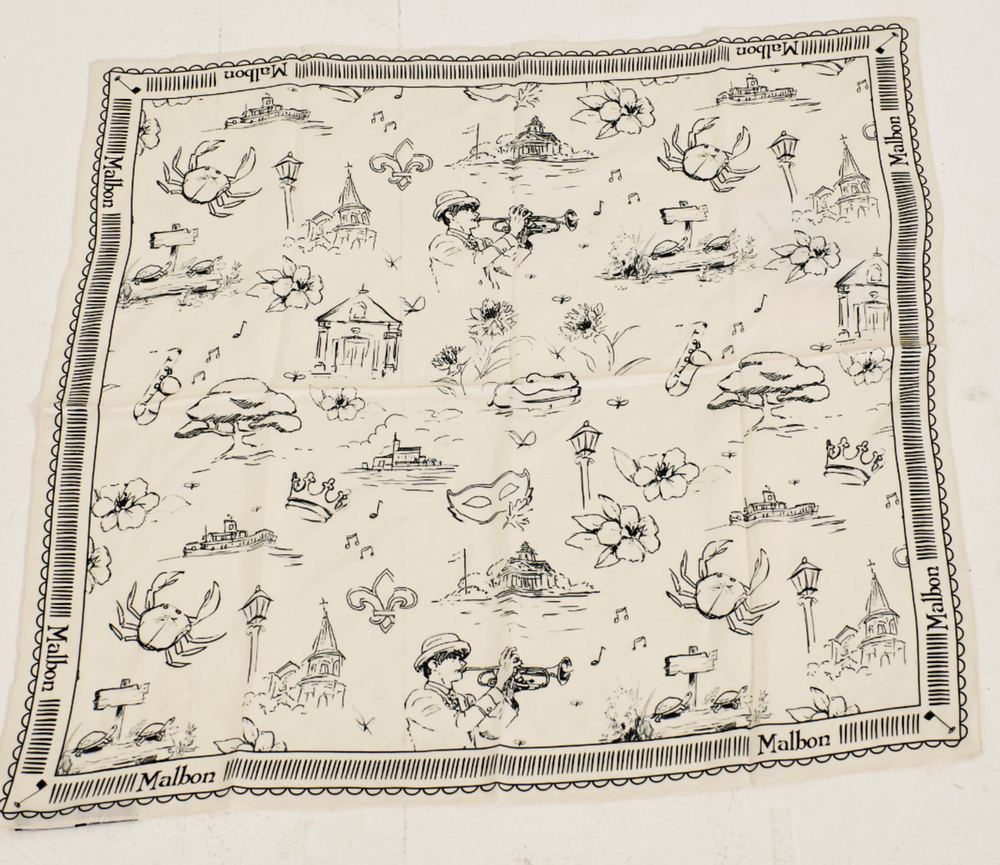 Marguerite Scarf - Antique White Promenade