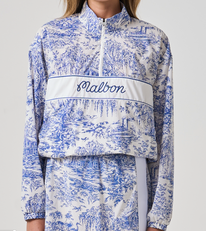 Celeste Toile Windbreaker - Blue Toile