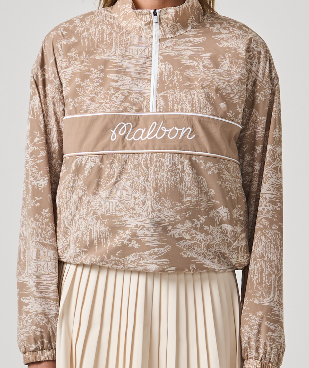 Celeste Toile Windbreaker - Tan Toile