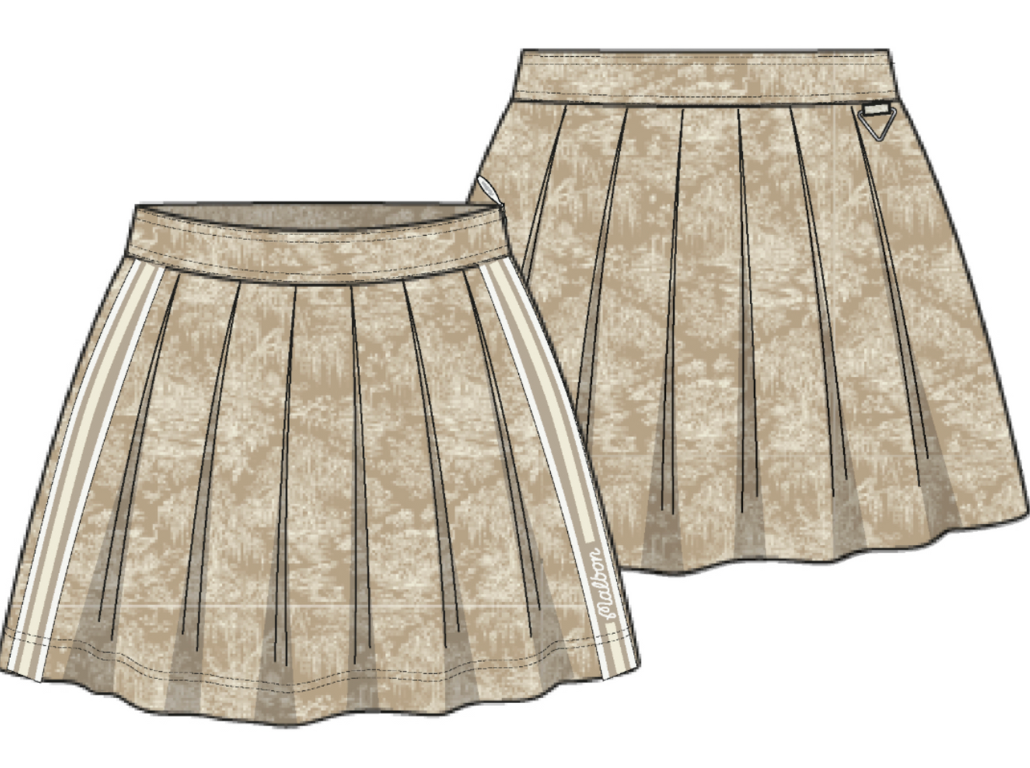 Esperanza Toile Skirt - Tan Toile