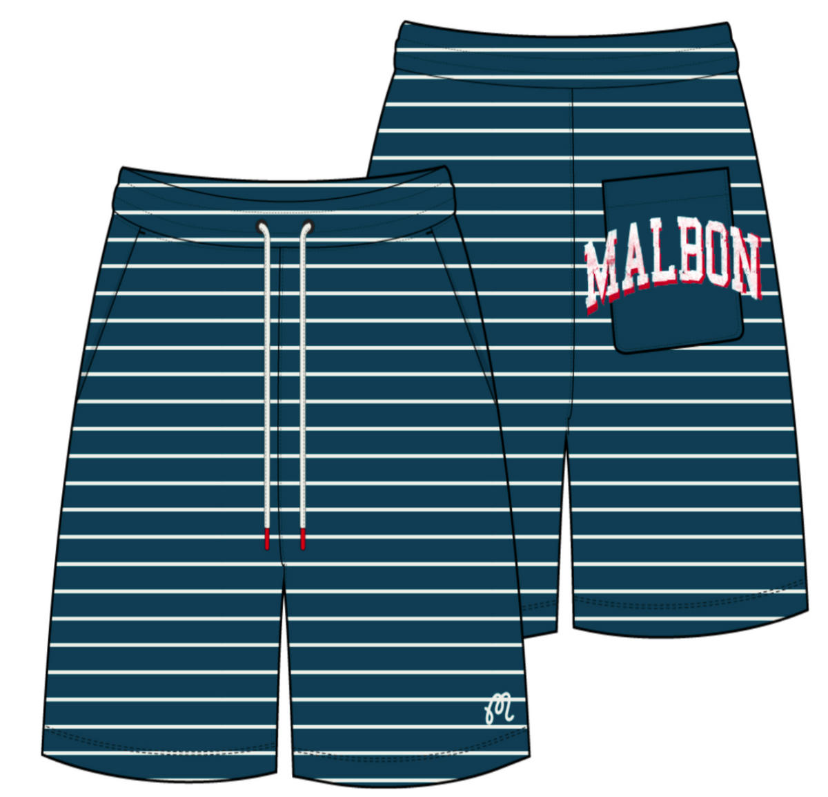 Cove Sweatshort - Dark Sea