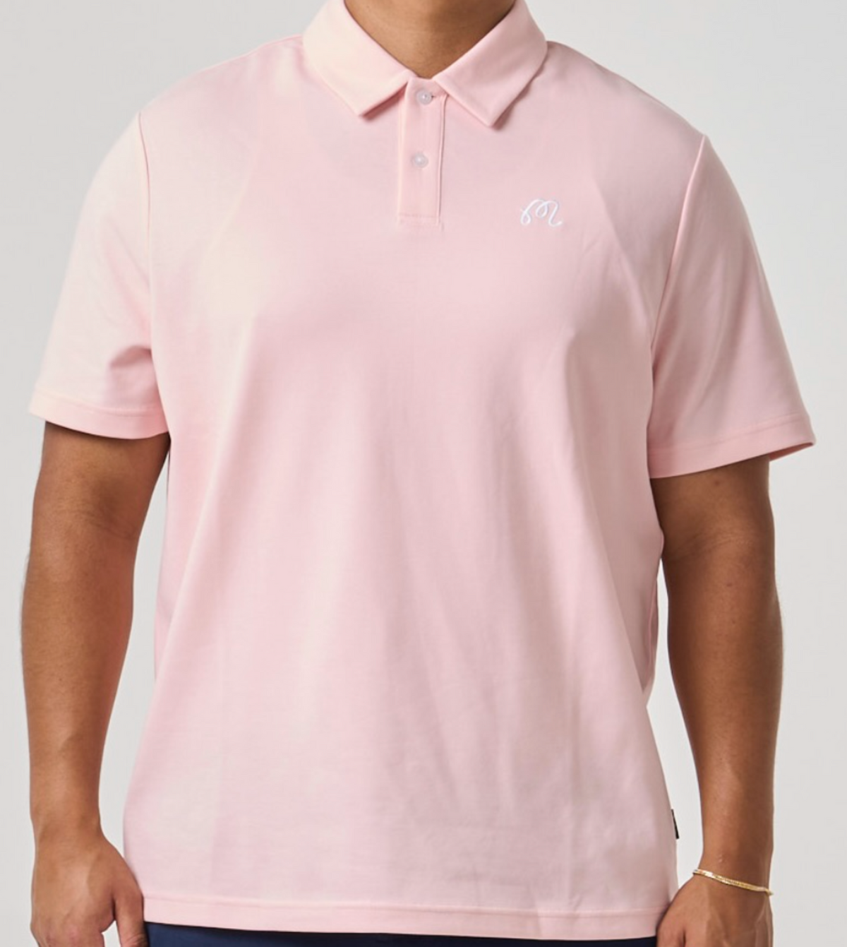 Fairway Jersey Baldwin Polo - Strawberry Cream