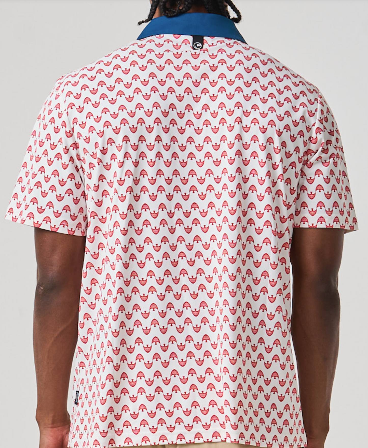 Fairway Marina Polo - Red Fish Stripe