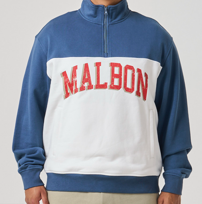 Milton Cove Sweatshirt - Navy / White
