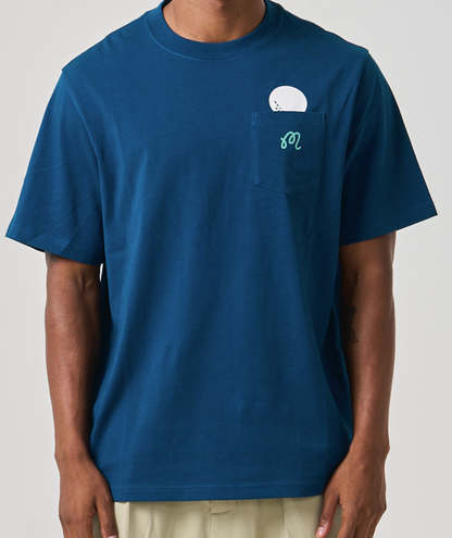 Vista Marina Tee - Dark Sea
