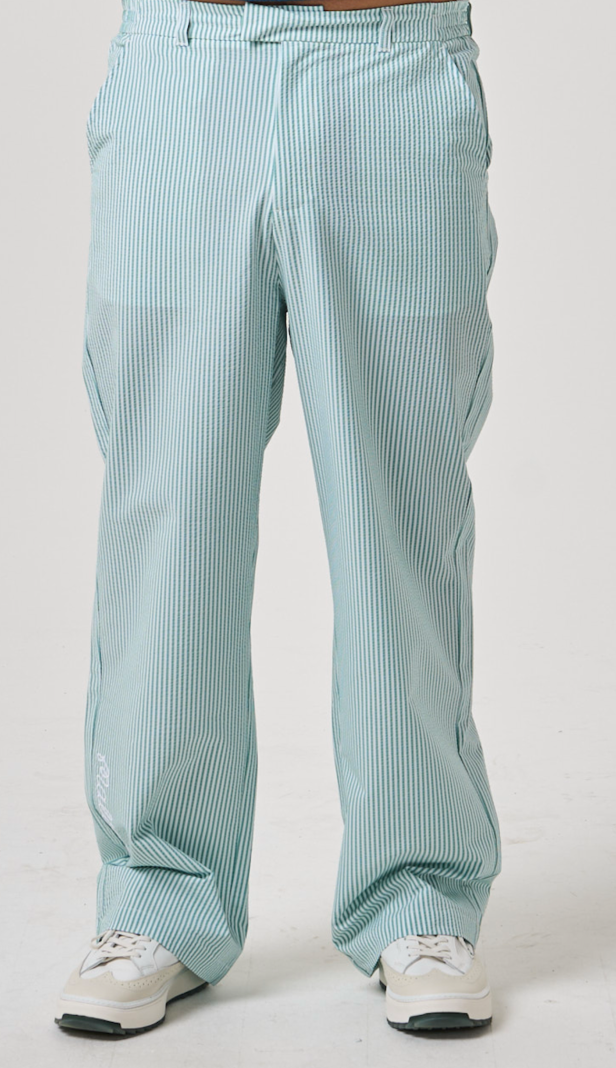 Magnolia Seersucker Pant - White / Canton Stripe