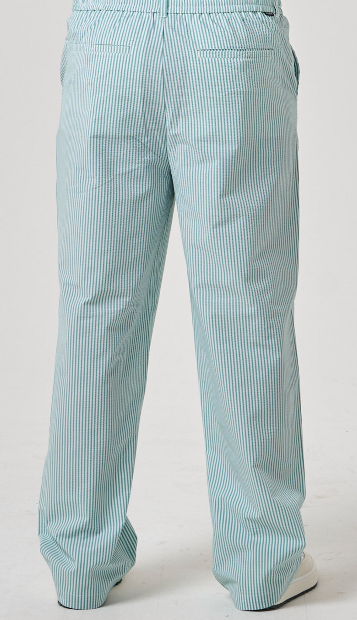 Magnolia Seersucker Pant - White / Canton Stripe