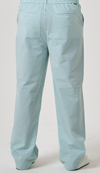 Magnolia Seersucker Pant - White / Canton Stripe
