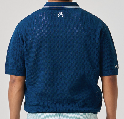 Rialto Knit Polo - Dark Sea
