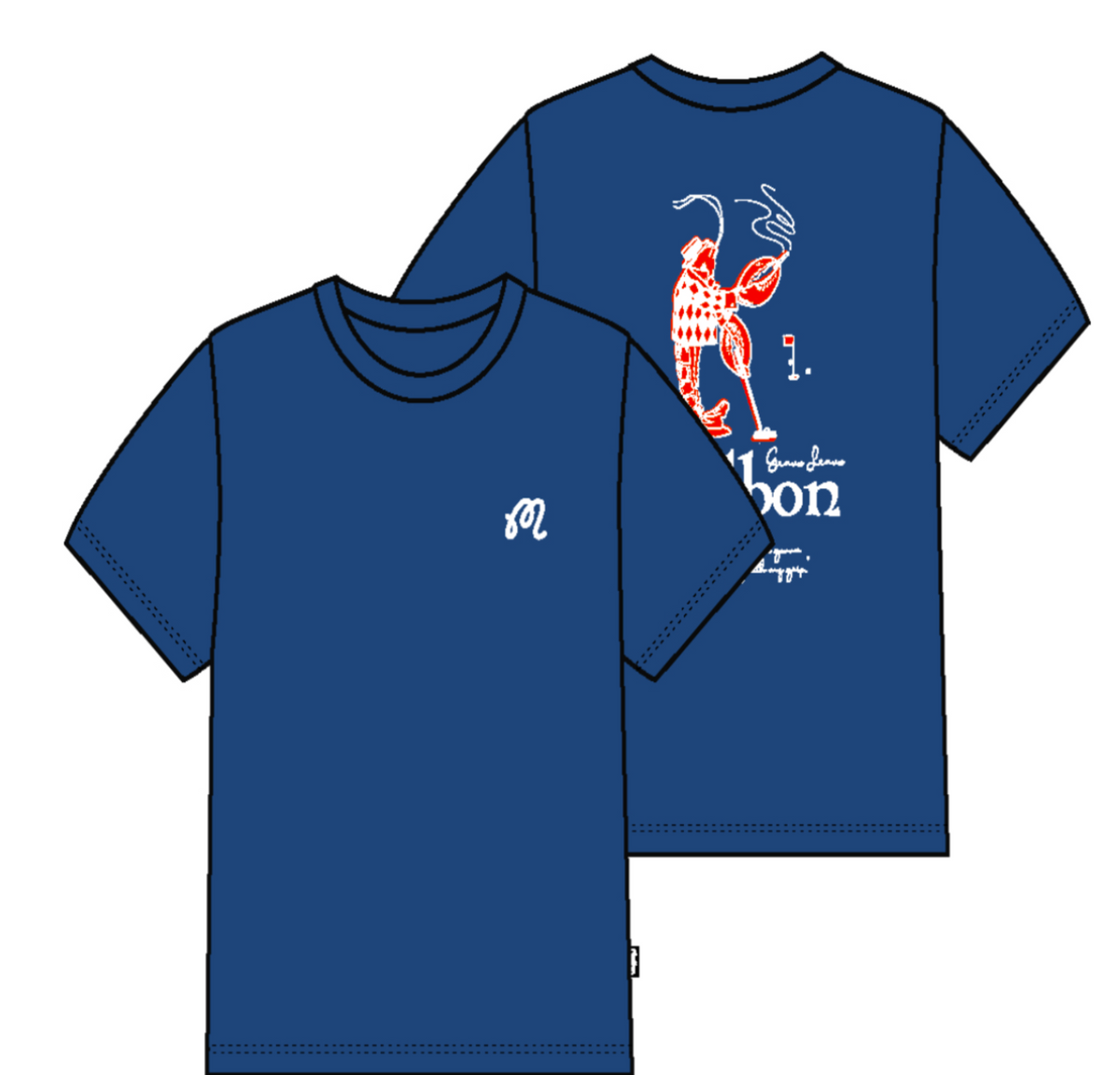 Bermuda Grip Tee - Blue Quartz