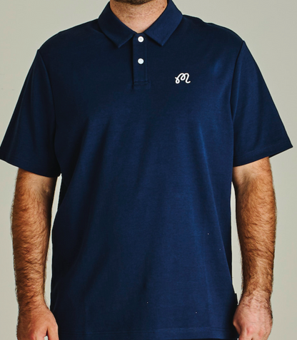 Fairway Jersey Baldwin Polo - Navy