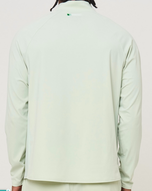 Performance Raglan Quarter Zip - Seafoam