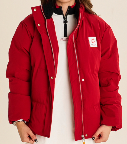Alps Puffer Jacket - Crimson Red