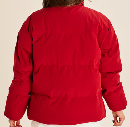 Alps Puffer Jacket - Crimson Red