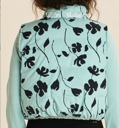 Mountain Azalea Puffer Vest - Frost Blue / Black