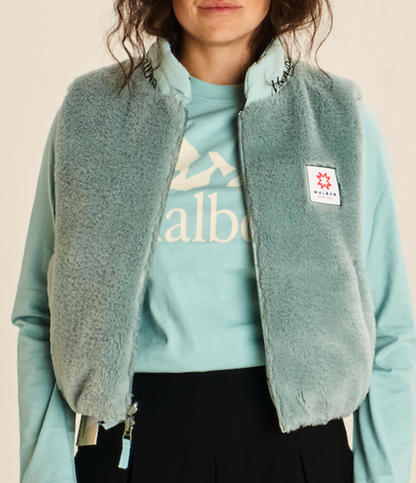 Mountain Azalea Puffer Vest - Frost Blue / Black