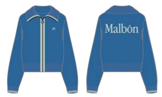 Miki Zip Sweater - Royal / Frost Blue