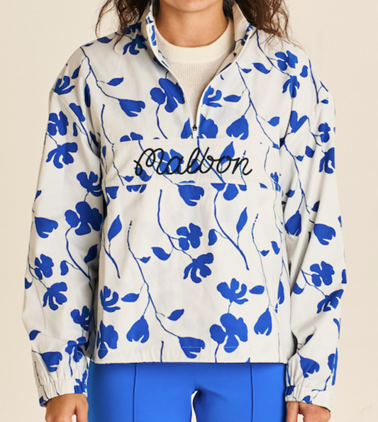 Crosscourt Azalea Windbreaker - Blue Azalea