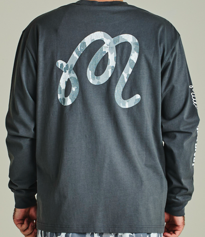 Gorse Tour Divot Camo Tee - Cool Grey