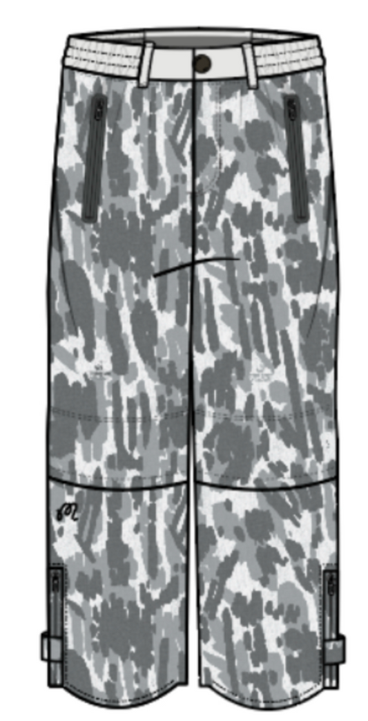 Tour Divot Camo Rain Pant - Snow Divot Camo