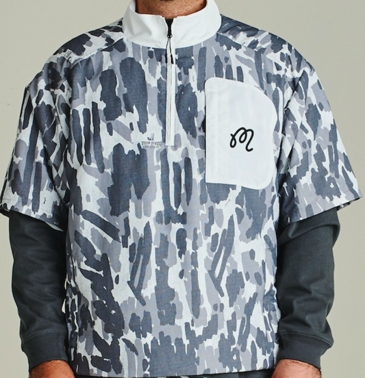 Tour Divot Camo Windshirt - Snow Divot Camo