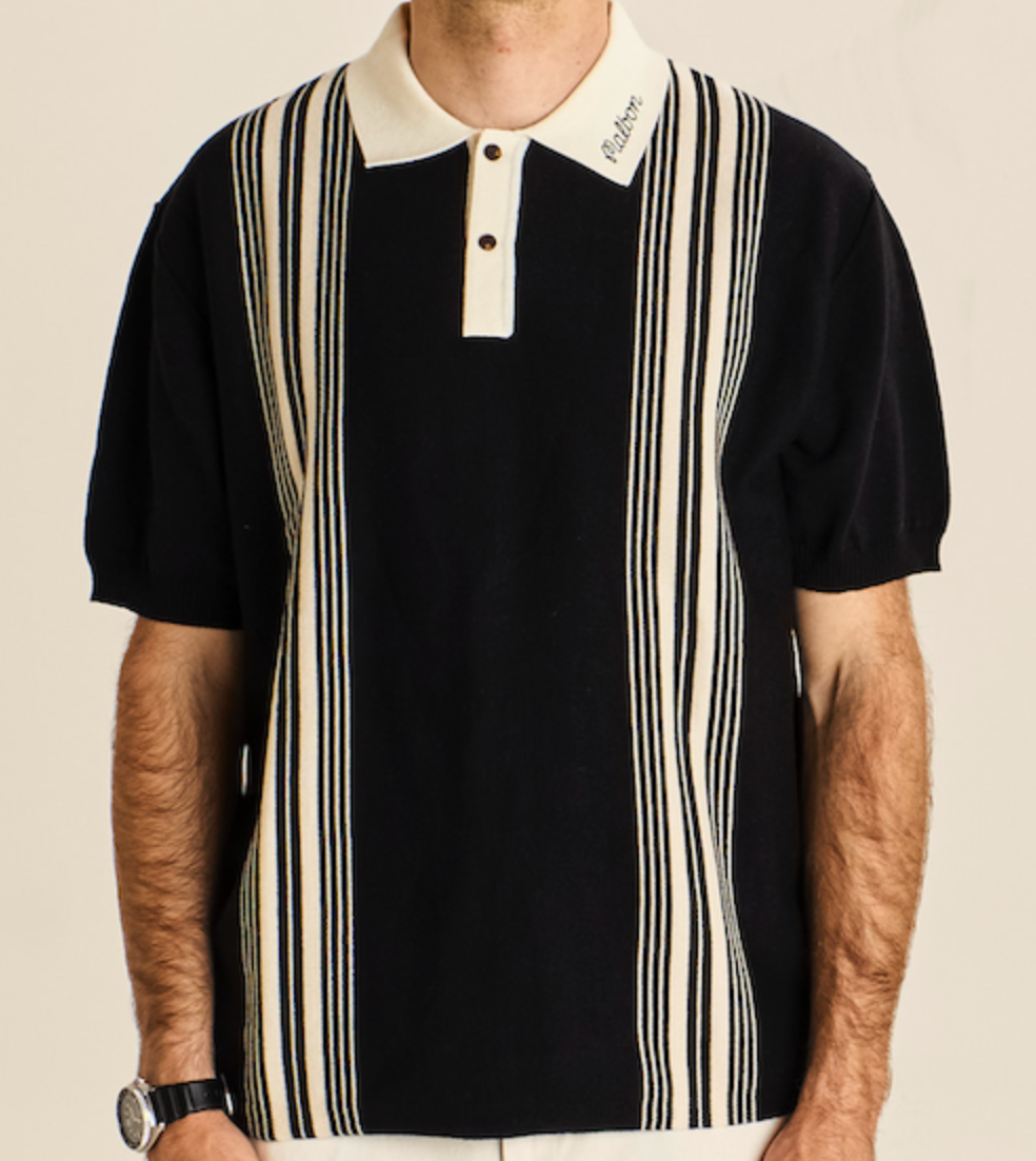 Apres Cedar Knit Polo - Black / Tofu