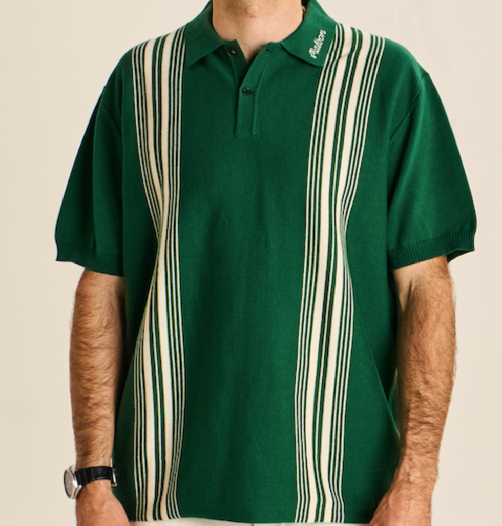 Apres Cedar Knit Polo - Eden / Tofu