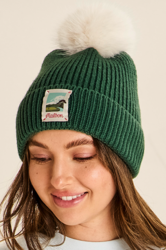 Mountain Knit Beanie - Malbon Green